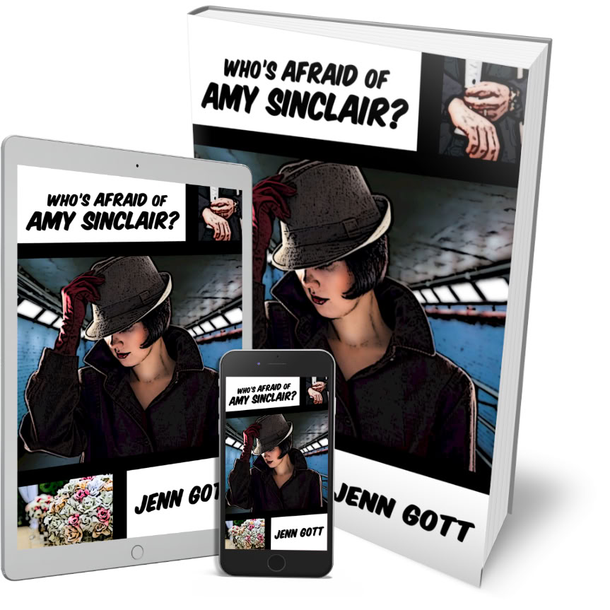 Cover for “Who’s Afraid of Amy Sinclair?” by Jenn Gott